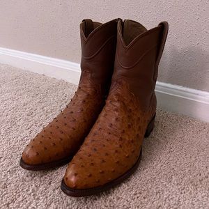 New Tecovas Ostrich Zip Boots